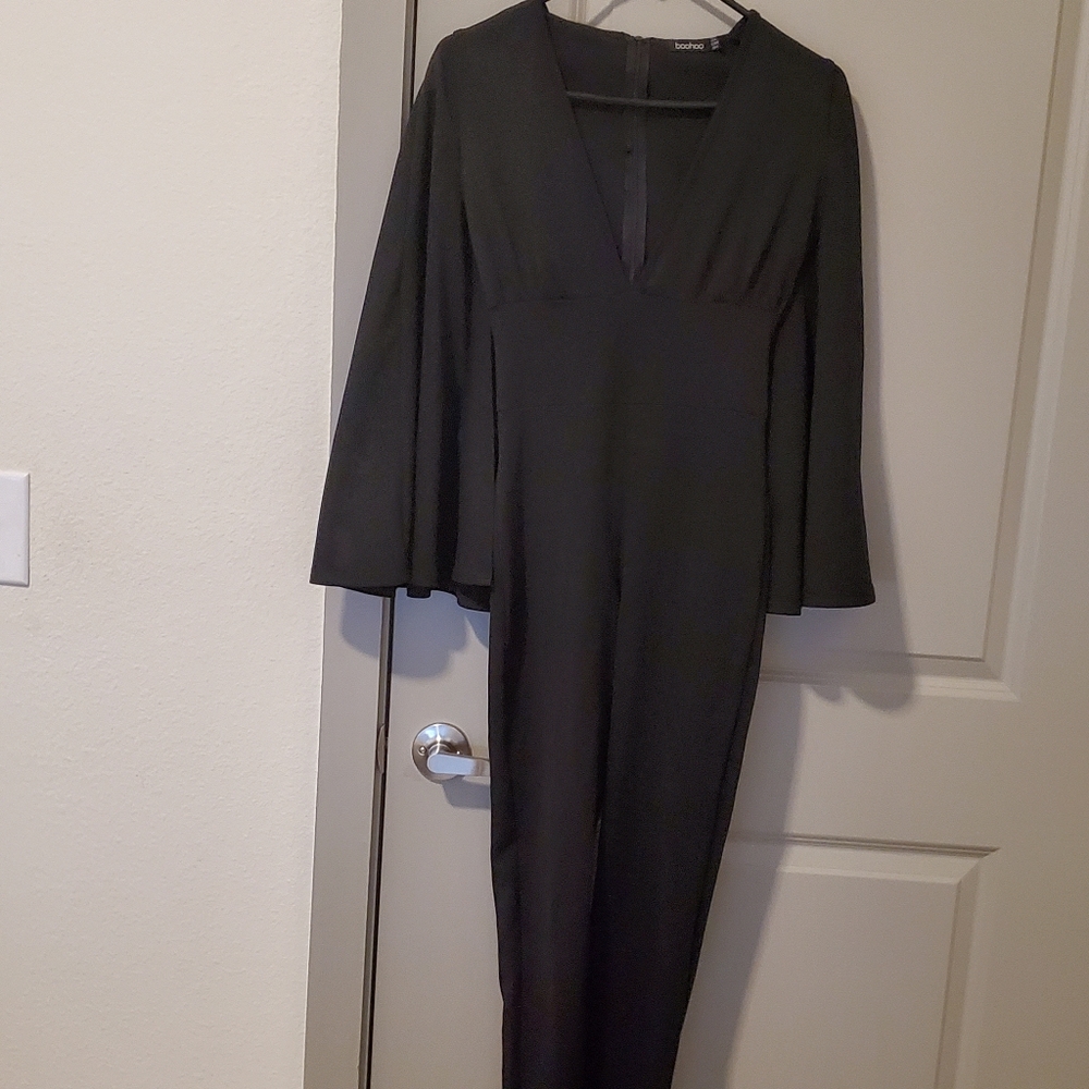 Caped jumpsuit